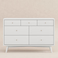 M15916W,Palma 7-Drawer Double Dresser  Assembled in White