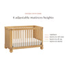 M31801HY,Crosby 3-in-1 Convertible Crib in Honey