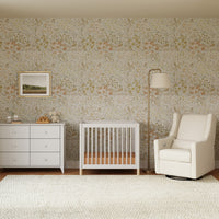 M12998WNX,Gelato 4-in-1 Convertible Mini Crib and Twin bed in White Finish w/Washed Natural Feet