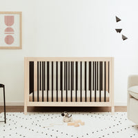 M12901NXB,Gelato 4-in-1 Convertible Crib w/Toddler Conversion Kit in Washed Natural/Black