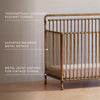 M15301VG,Winston 4-in-1 Convertible Crib in Vintage Gold
