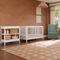 M27901W,Swell 4-in-1 Convertible Crib w/Toddler Conversion Kit in White