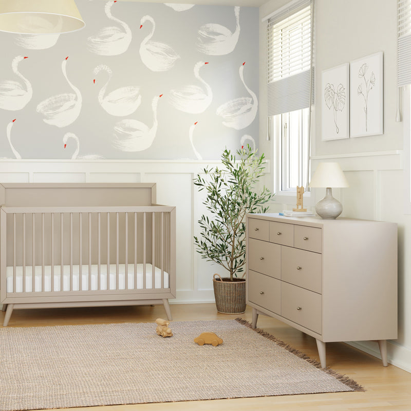 M15916TPE,Palma 7-Drawer Double Dresser  Assembled in Taupe