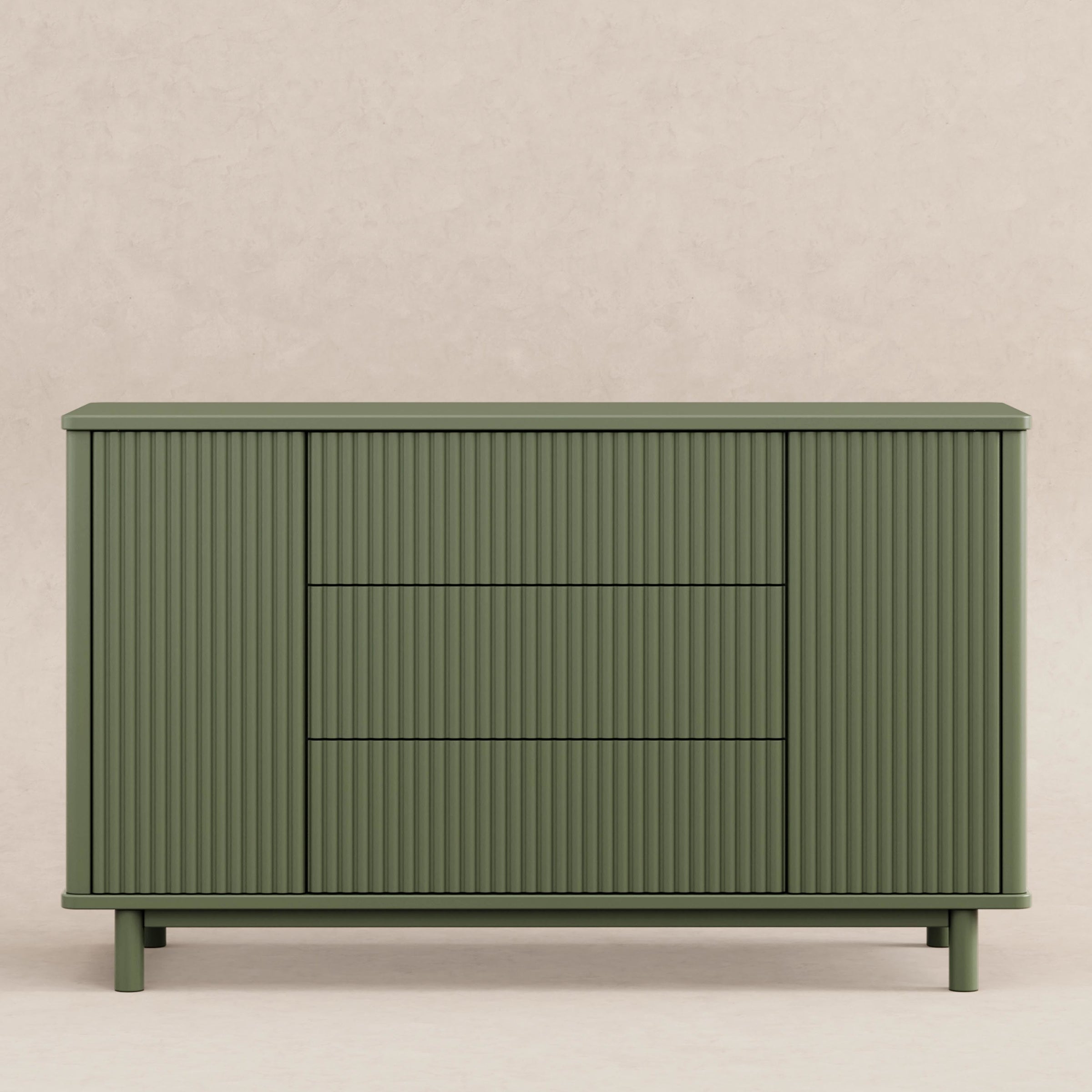 M29816OL,Pogo Tambour Assembled Dresser in Olive