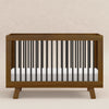 M4201NLB,Hudson 3-in-1 Convertible Crib w/ToddlerBedConversion Kit in Natural Walnut/Black