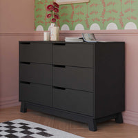 M4216B,Hudson 6-Drawer Double Dresser  Assembled in Black