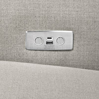 B17787PGET,Monroe Pillowback Power Recliner in Performance Grey Eco-Twill