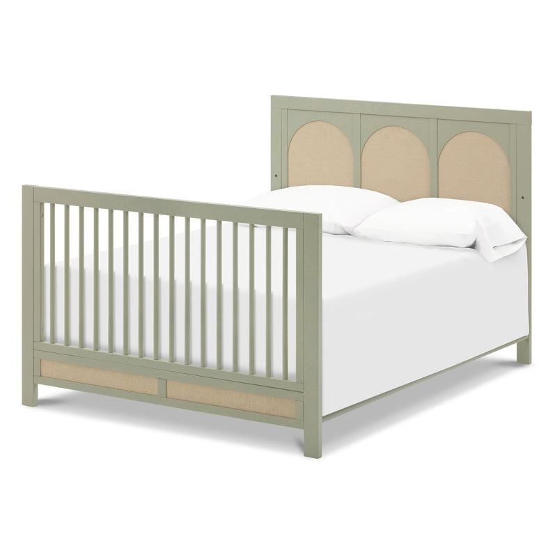 M24801FSPSEW,Eloise 4-in-1 Convertible Crib in French Sage and Performance Sand Eco-Weave