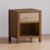 M24860NLPSEW,Eloise Nightstand  Assembled in Natural Walnut & Performance Sand Eco-Weave
