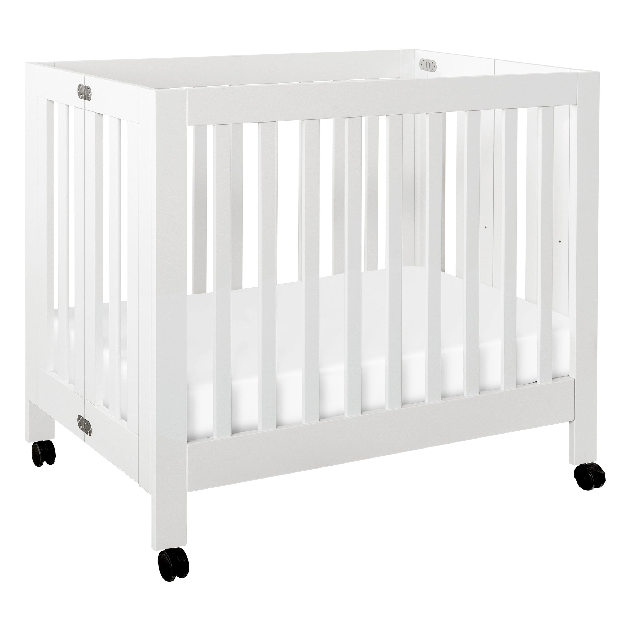 M6698W,Origami Mini Crib in White Finish
