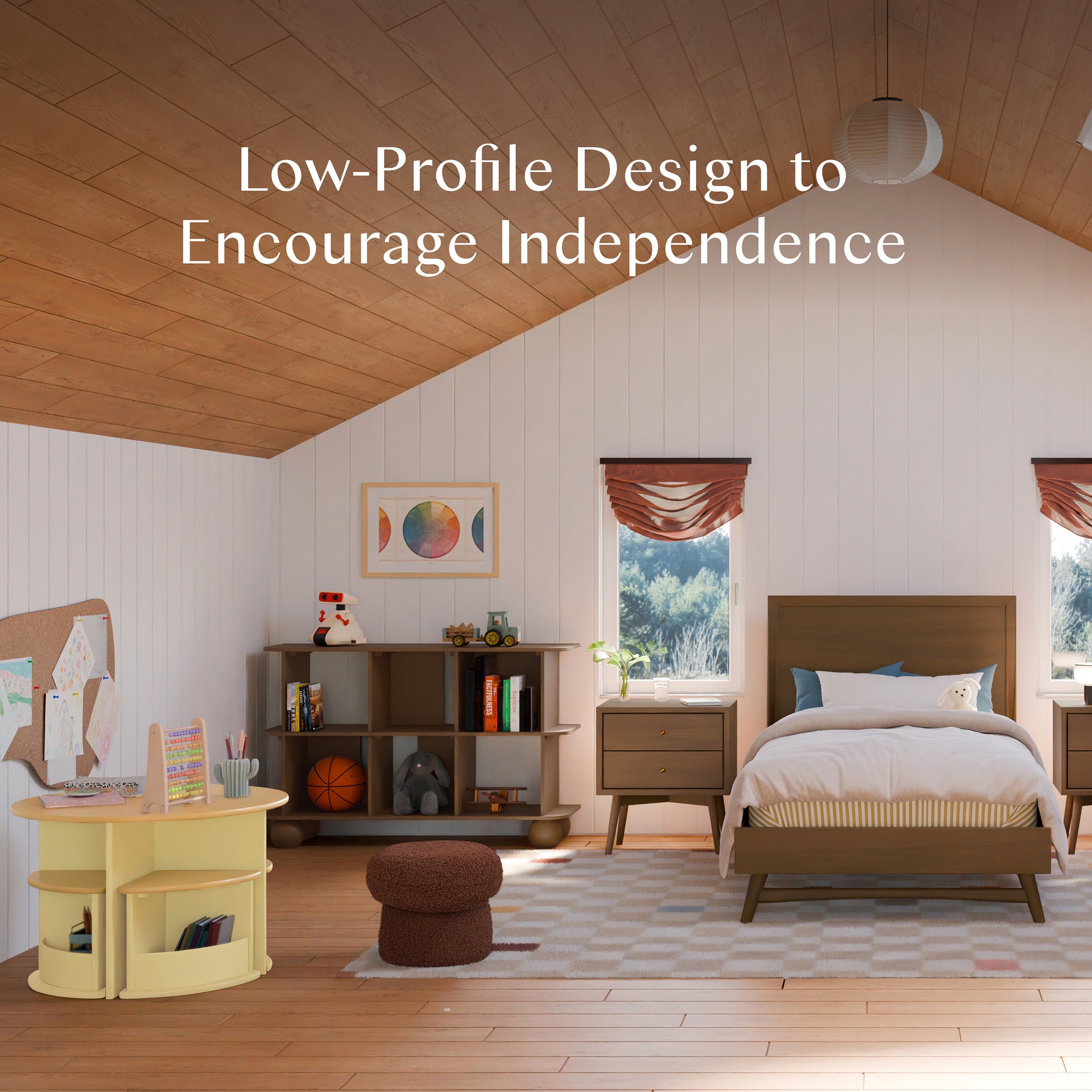 M31811NL,Crosby Open Bookcase in Natural Walnut