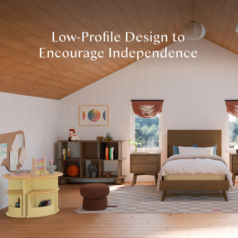 M31811NL,Crosby Open Bookcase in Natural Walnut