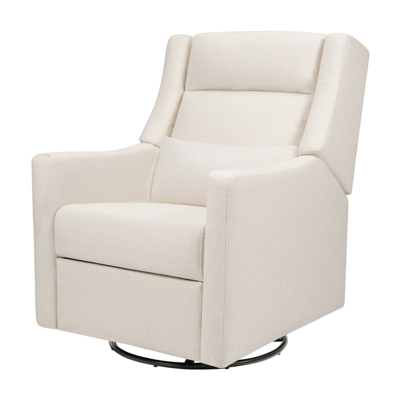 M11286PCMEW,Kiwi Plus Power Glider Recliner w/ Power Headrest in Performance Cream Eco-Weave