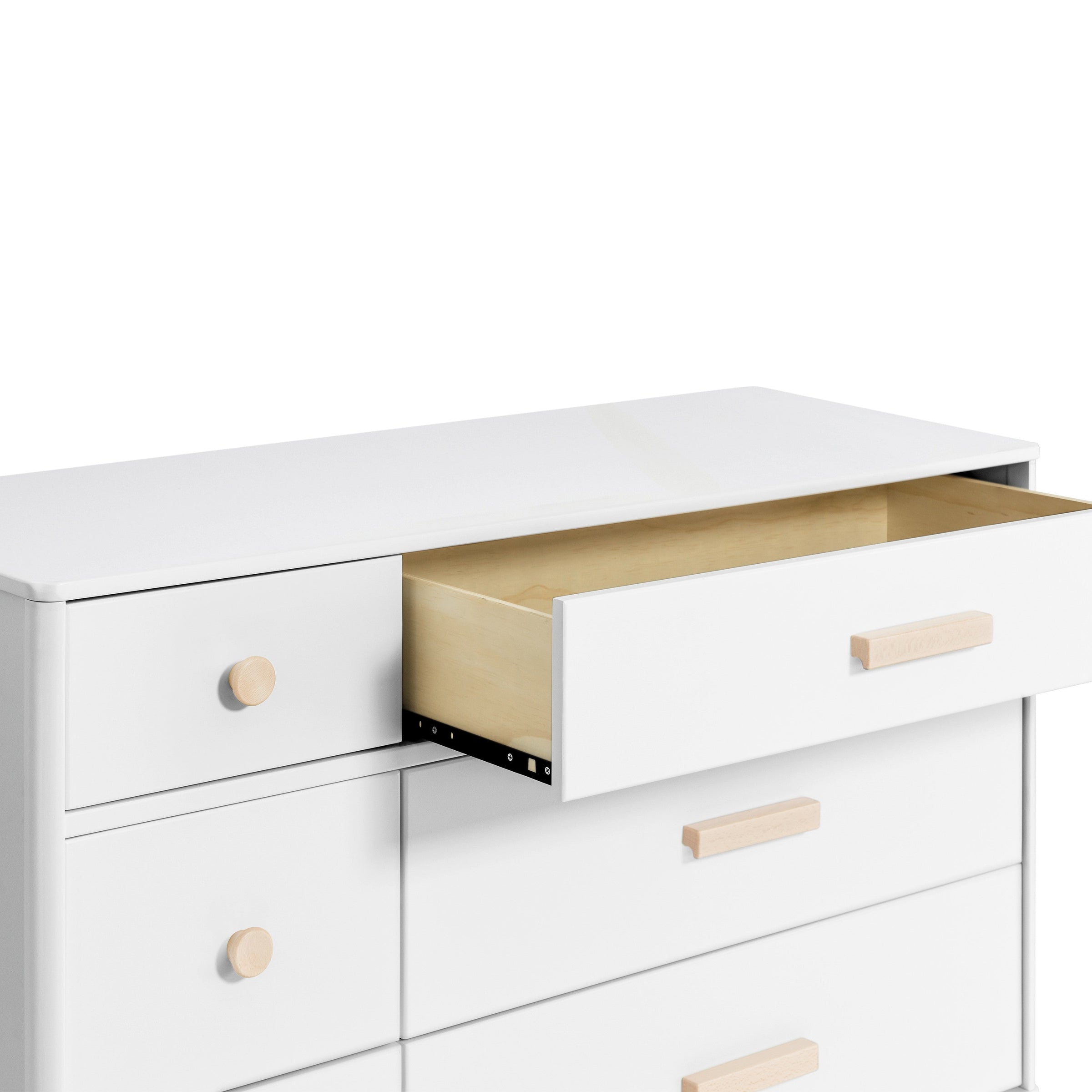 M901672NX,Lolly 6-Drawer Dresser Feet and Knob Set in Washed Natural