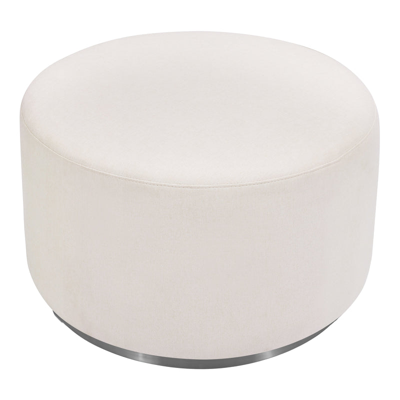 M10185PCMEW,Tuba Gliding Ottoman in Performance Cream Eco-Weave