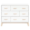 M5826WNX,Scoot 6-Drawer Dresser in White/Washed Natural