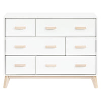 M5826WNX,Scoot 6-Drawer Dresser in White/Washed Natural