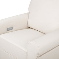 B17787PNET,Monroe Pillowback Power Recliner in Performance Natural Eco-Twill