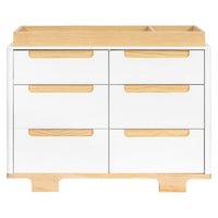 M23426WN,Yuzu 6-Drawer Dresser in White/Natural