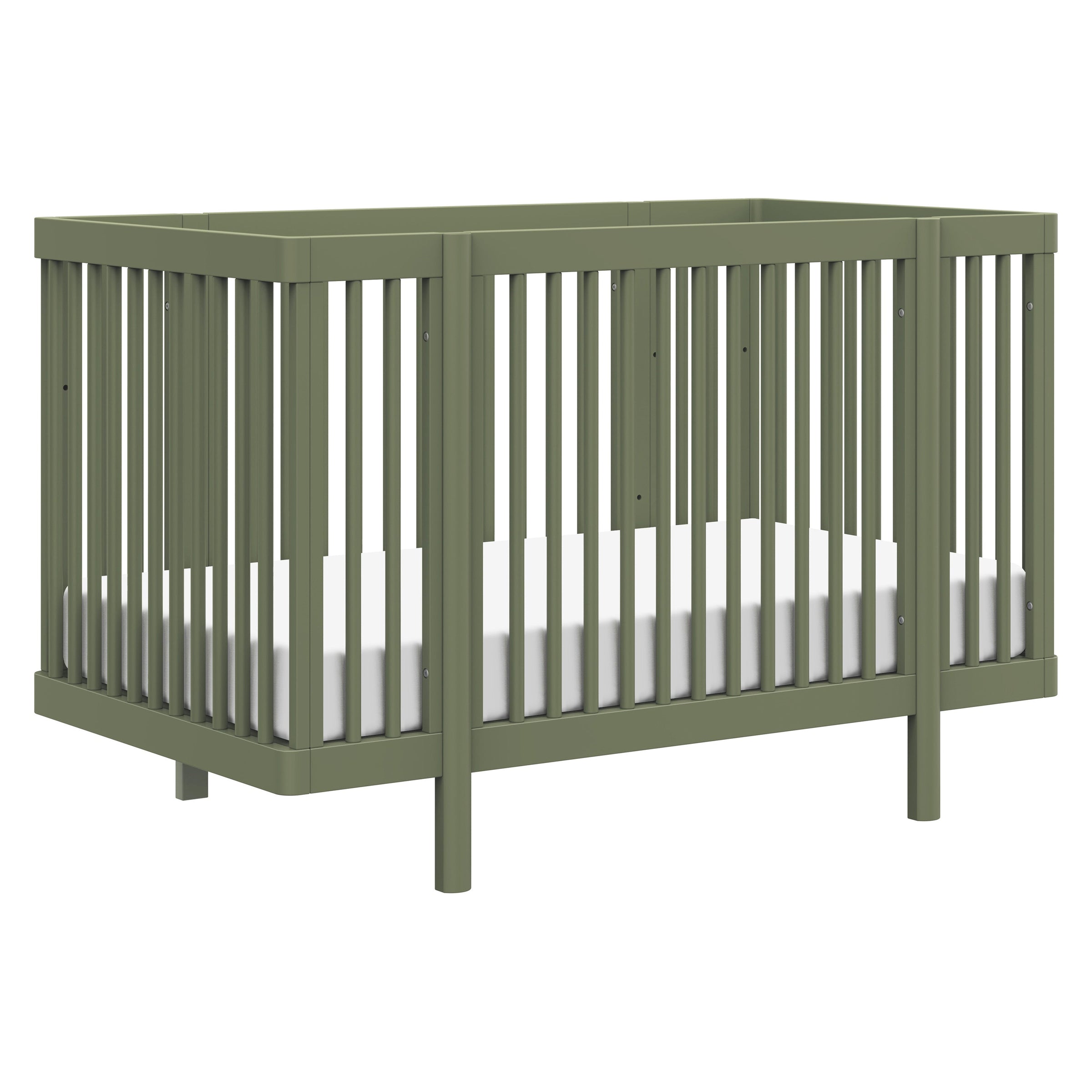 M29880OL,Pogo 8-in-1 Convertible Crib w/All-Stages Conversion Kits in Olive