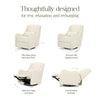 M27787PIEB,Devon Recliner and Swivel Glider in Performance Ivory Eco-Basketweave