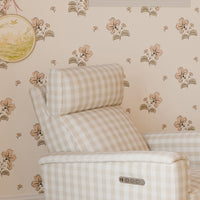 M17182TGH,Willa Pro Power Glider Recliner w/ Power Lumbar in Tan Gingham