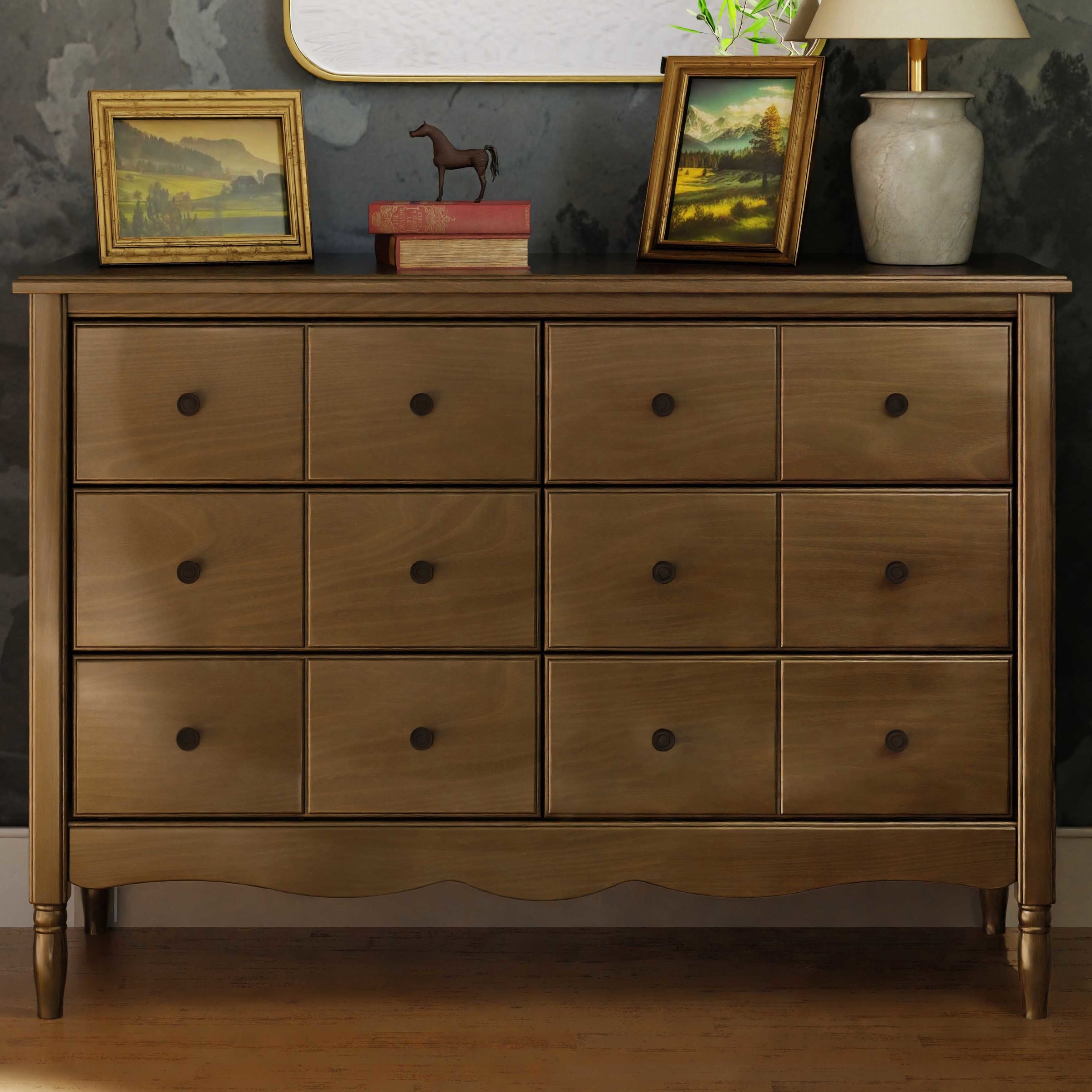 M7116NL,Liberty 6-Drawer Assembled Dresser in Natural Walnut