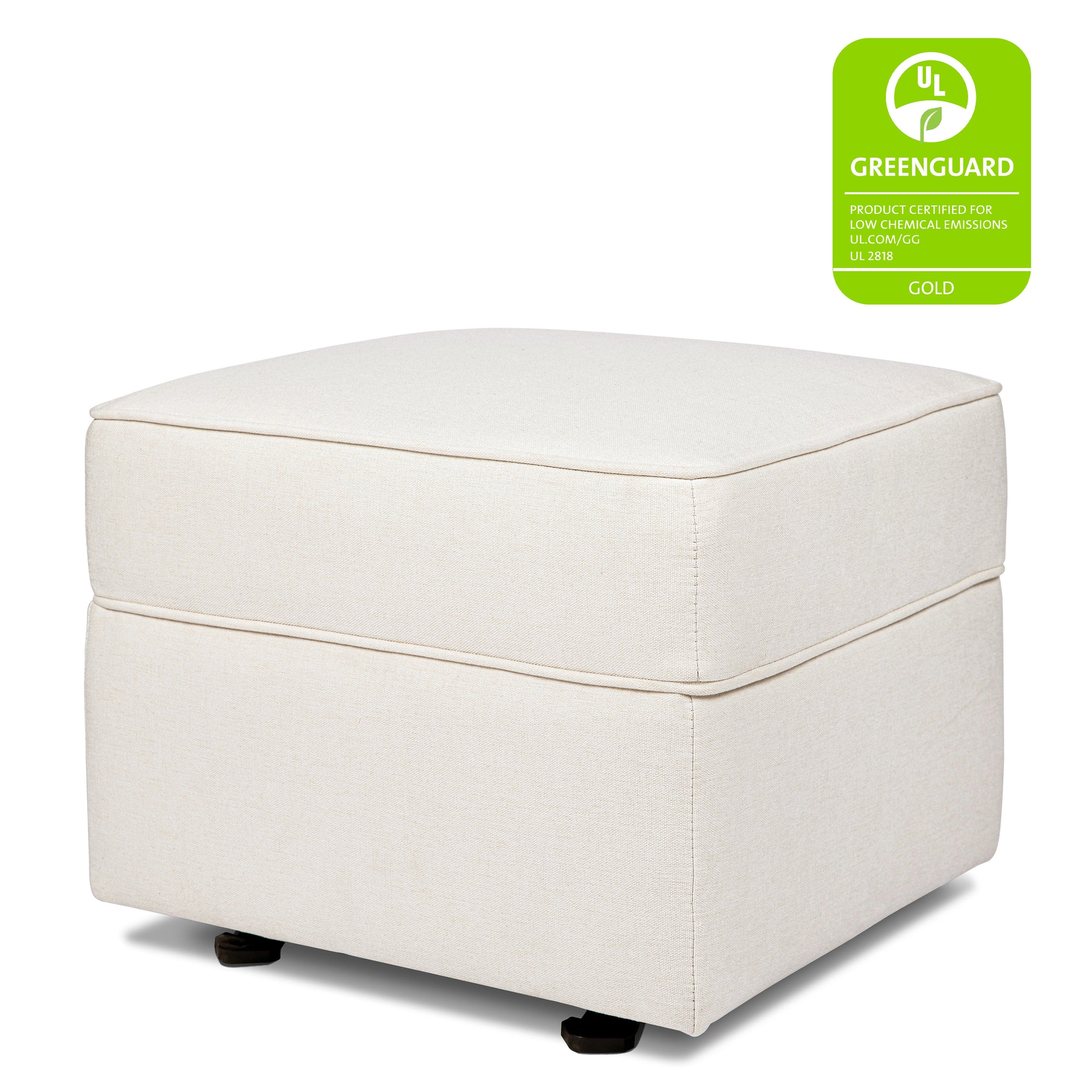 M17285PCMEW,Willa/Alden Gliding Ottoman in Performance Cream Eco-Weave