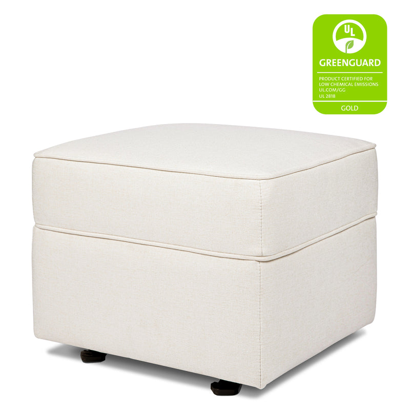 M17285PCMEW,Willa/Alden Gliding Ottoman in Performance Cream Eco-Weave