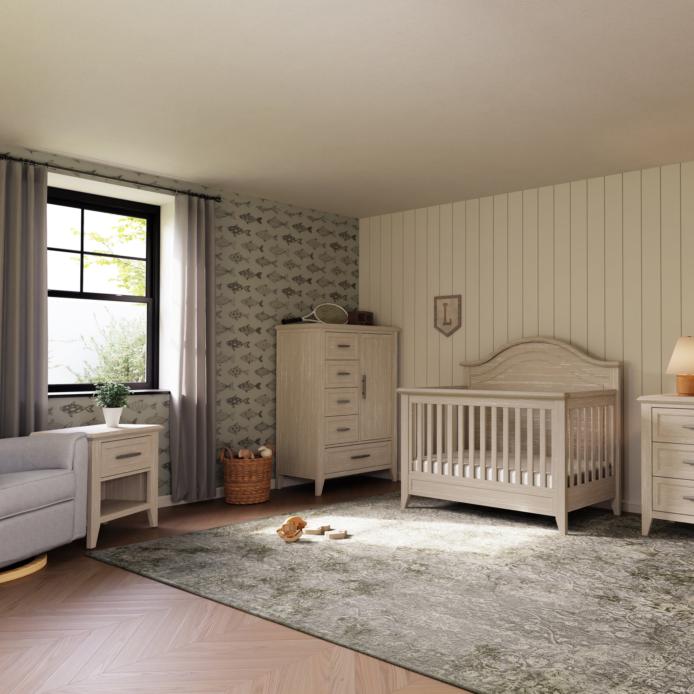 B14460SDB,Beckett Nightstand in Sandbar