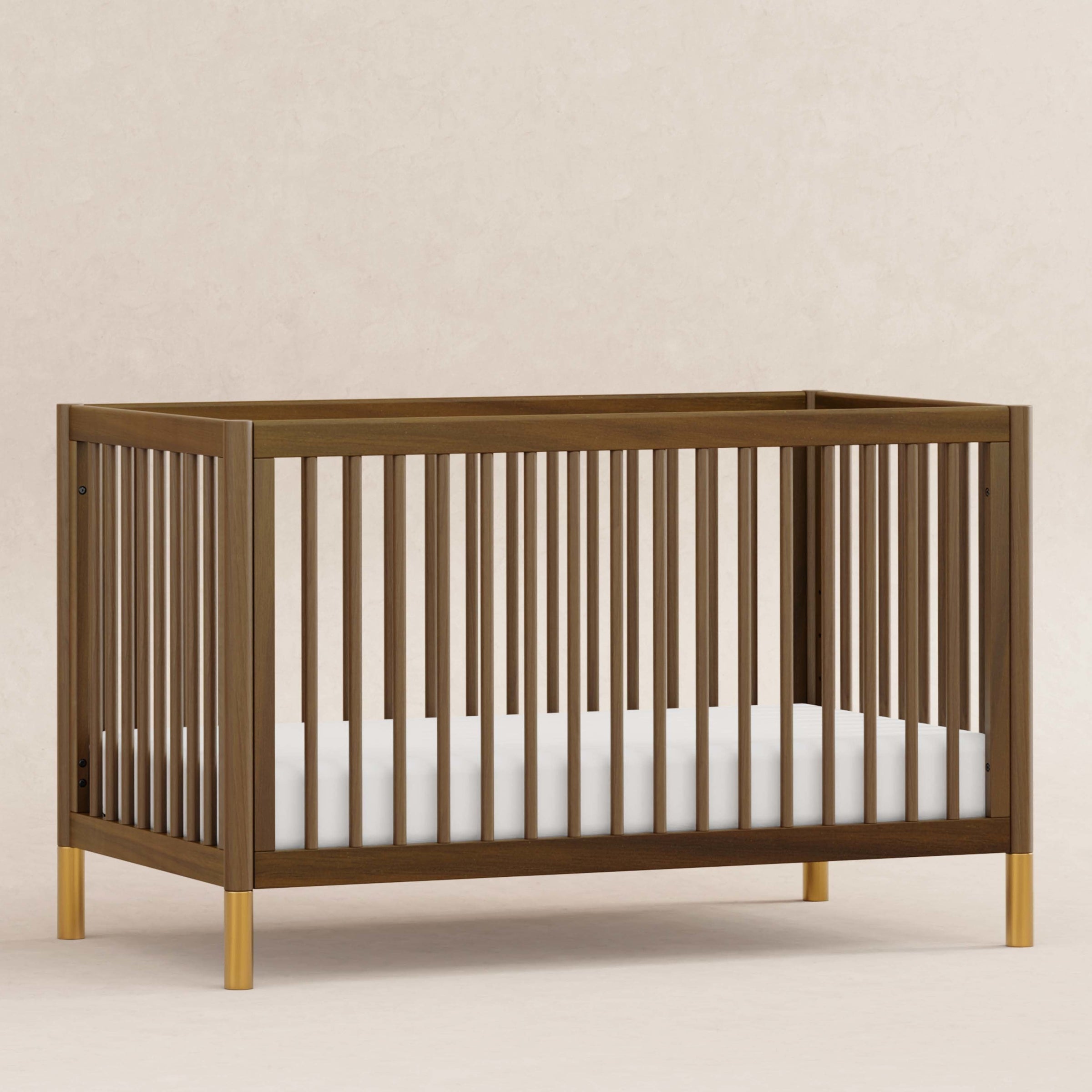 M12901NLGLD,Gelato 4-in-1 Convertible Crib w/Toddler Conversion Kit in Natural Walnut Gold Ft