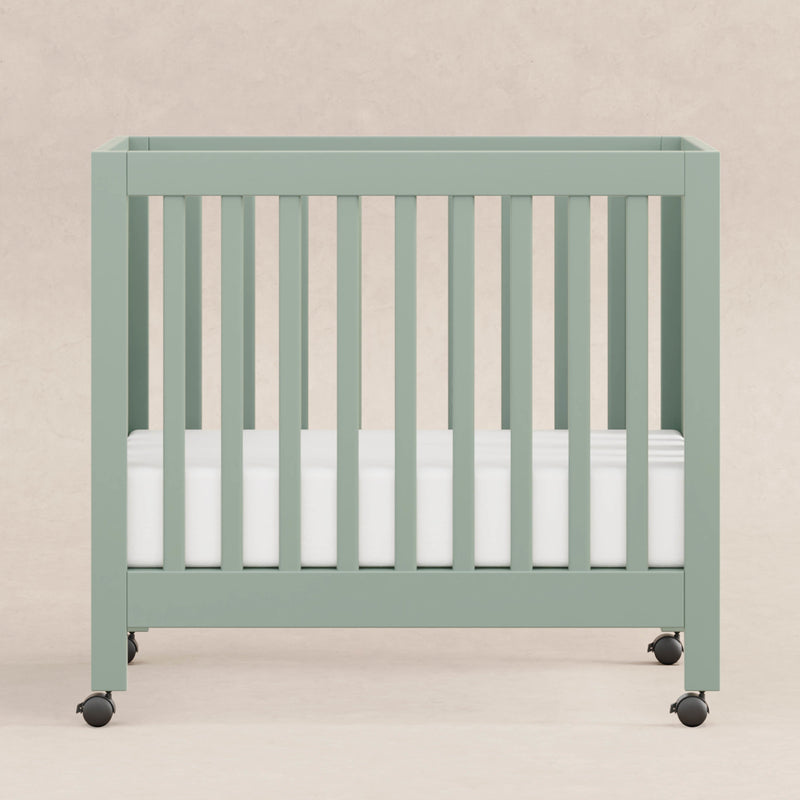 M6698LS,Origami Mini Crib in Light Sage