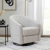 M5887BWB,Madison Swivel Glider in Black White Boucle