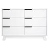 M4216W,Hudson 6-Drawer Double Dresser  Assembled in White Finish