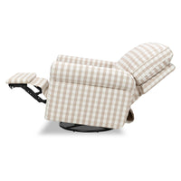 B17787TGH,Monroe Pillowback Power Recliner in Tan Gingham