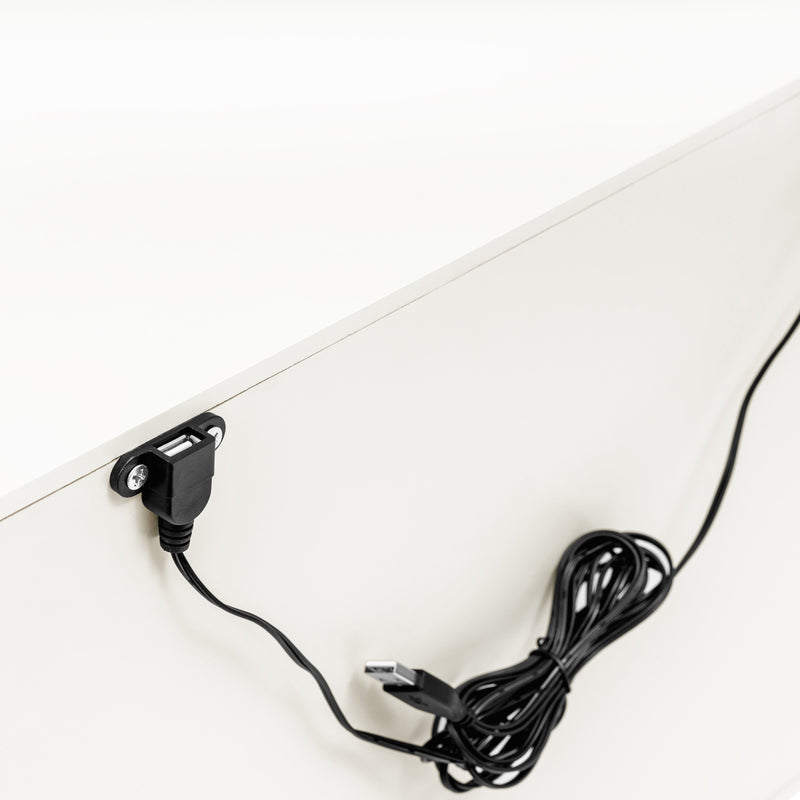 M15960RW,Palma Nightstand with USB Port  Assembled in Warm White