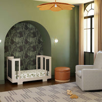 M23401NXB,Yuzu 8-in-1 Convertible Crib w/All-Stages Conversion in Washed Natural/Black