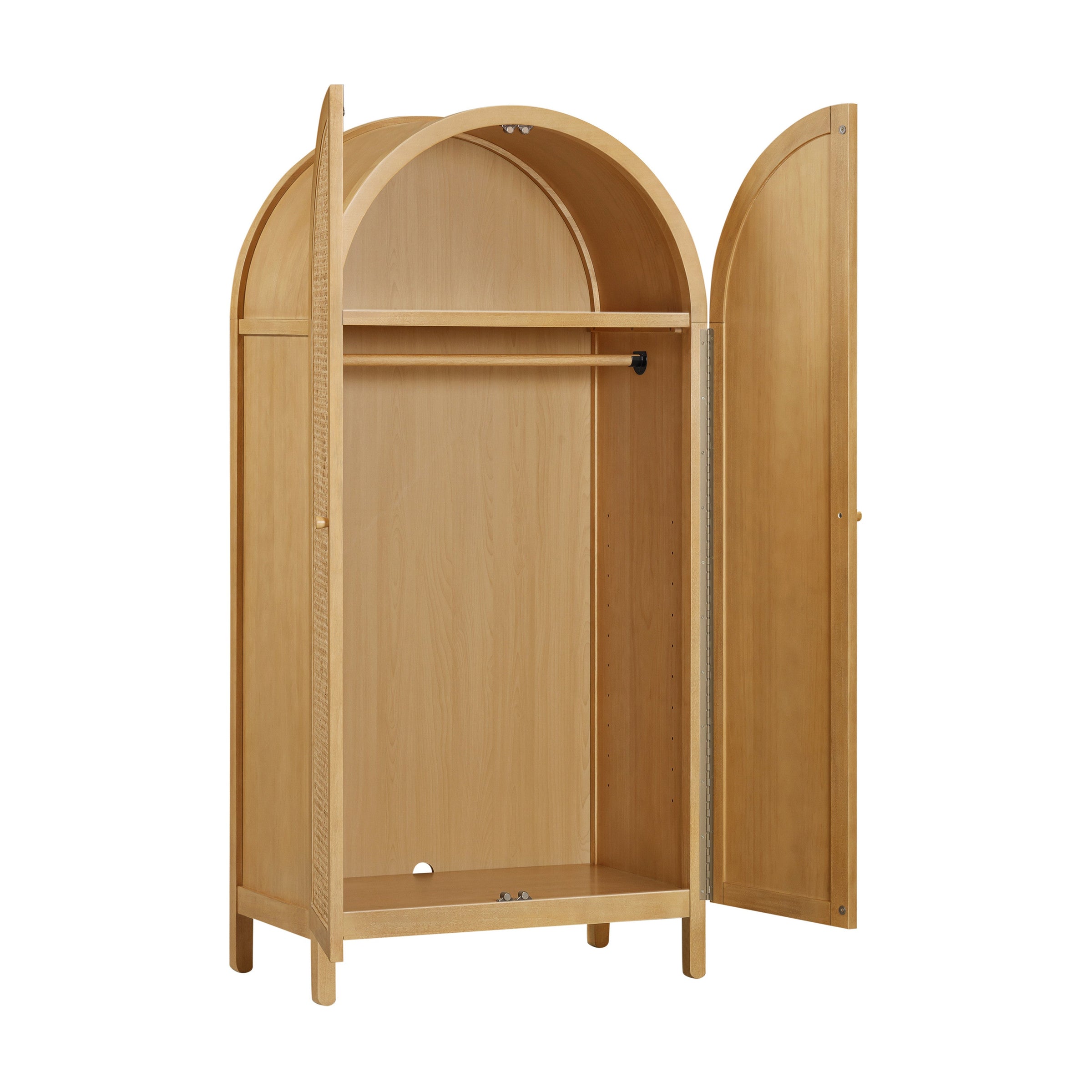 M25929HY,Bondi Cane Armoire  Assembled in Honey
