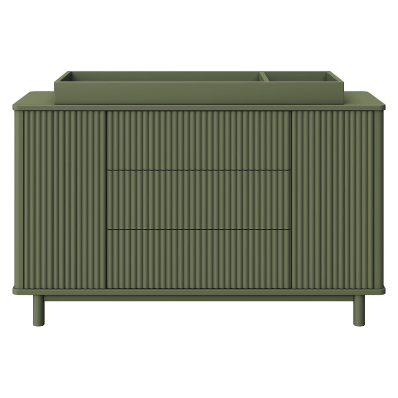 M29816OL,Pogo Tambour Assembled Dresser in Olive