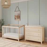 M10301NXW,Sprout 4-in-1 Convertible Crib w/Toddler Bed Conversion Kit in W Natural/White