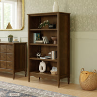 M7114NL,Liberty Assembled Bookcase in Natural Walnut
