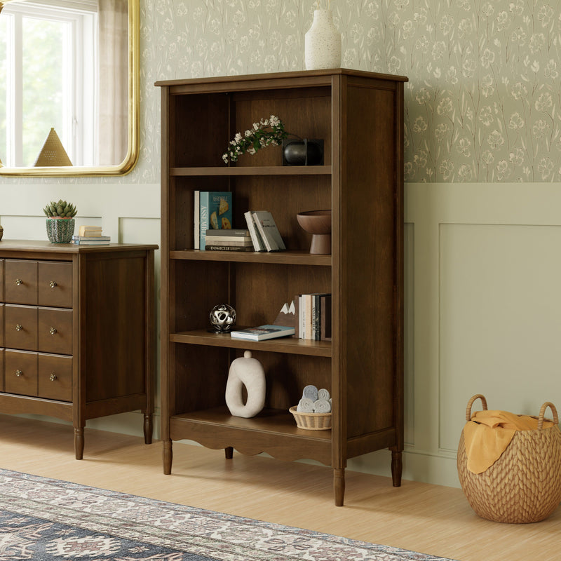 M7114NL,Liberty Assembled Bookcase in Natural Walnut