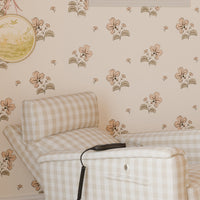 M17183TGH,Willa Deluxe Power Glider Recliner w/Heat&Massage in Tan Gingham