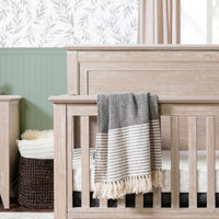 M24401SDB,Beckett Rustic 4-in-1 Convertible Flat Top Crib in Sandbar