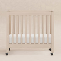 M6698NX,Origami Mini Crib in Washed Natural