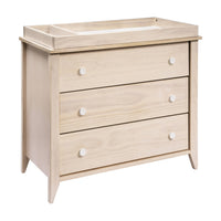 M10323NXW,Sprout 3-Drawer Changer Dresser in Washed Natural and White