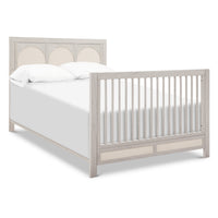 M24801WDFPEW,Eloise 4-in-1 Convertible Crib in White Driftwood and Performance Pearl Eco-Weave