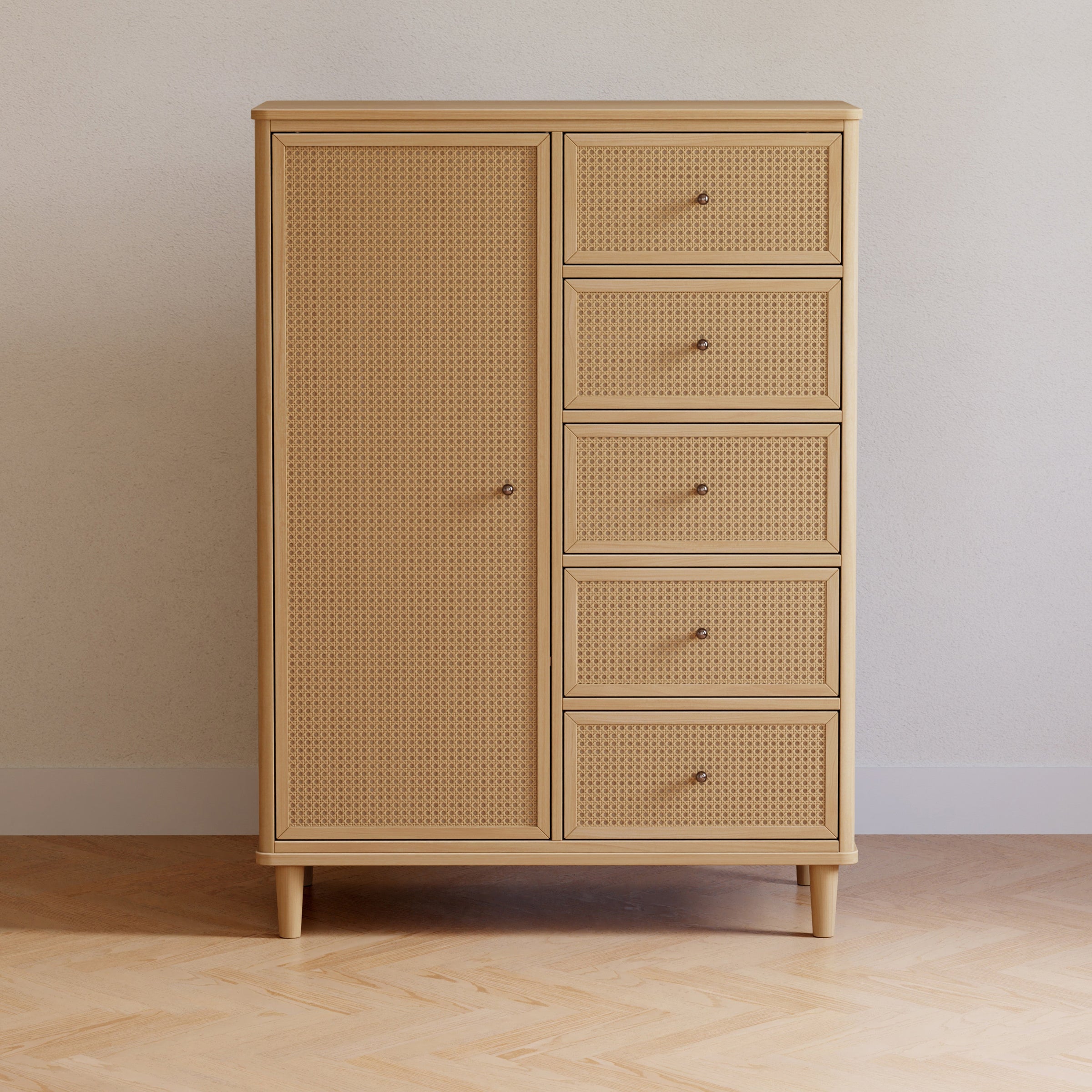 M23727HYHC,Marin Chifforobe  Assembled in Honey and Honey Cane