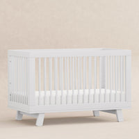 M4201W,Hudson 3-in-1 Convertible Crib w/Toddler Bed Conversion Kit in White Finish