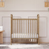 M15598VG,Abigail 3-in-1 Convertible Mini Crib in Vintage Gold